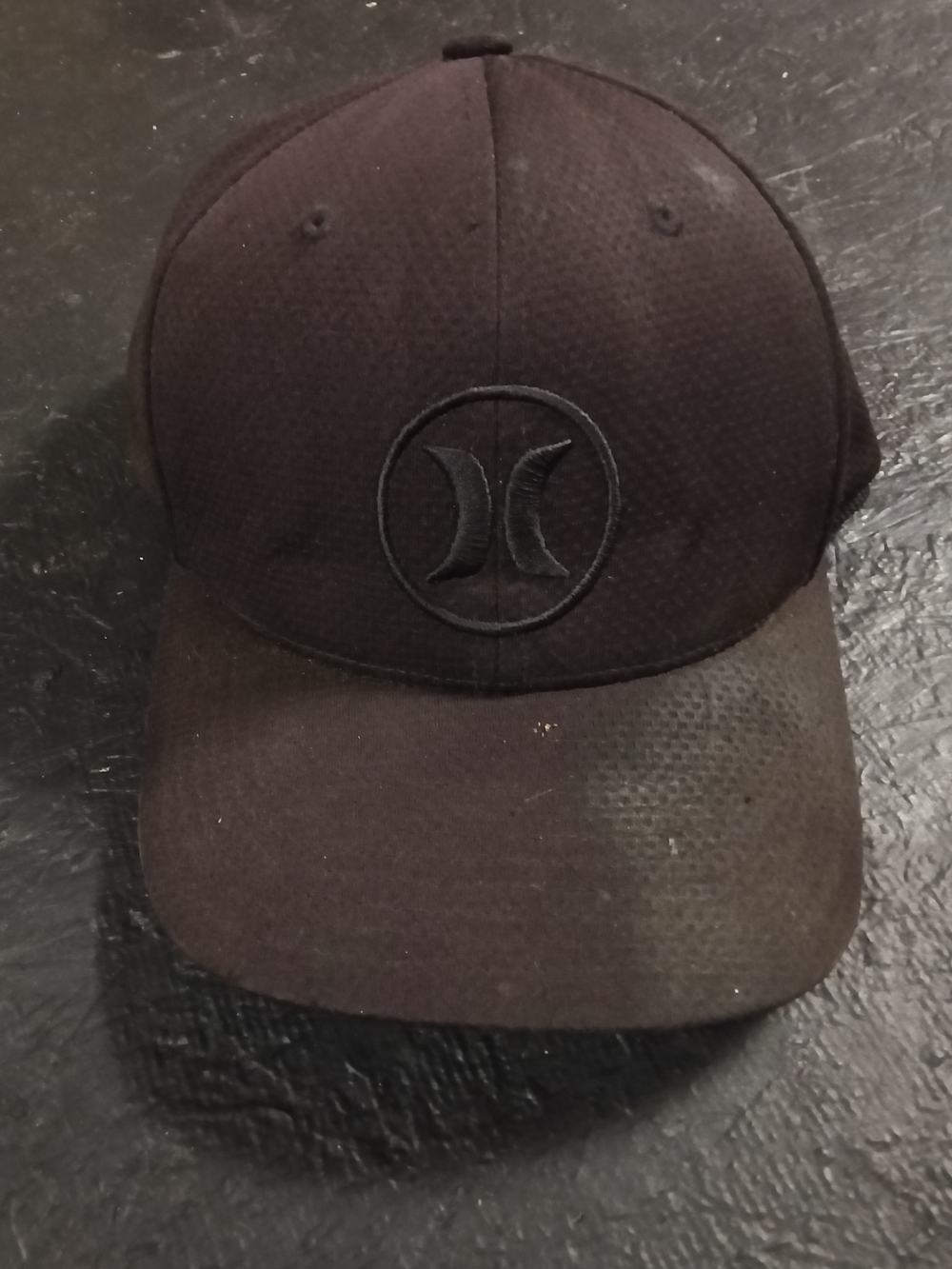 Hurley Men's Black Logo Flexfit Hat